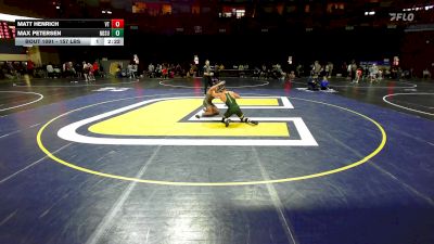 157 lbs Round Of 32 - Matt Henrich, Virginia Tech vs Max Petersen, North Dakota State