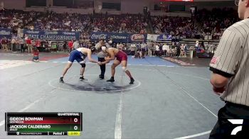 D 1 215 lbs Quarterfinal - Jackson Calderaro, Jesuit vs Gideon Bowman, Destrehan