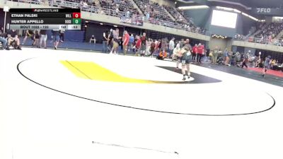 120 lbs Quarterfinal - Ethan Palski, Williamsport vs Hunter Appello, Roselle Park