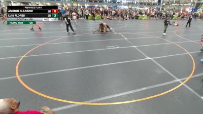 126 lbs Champ. Round 1 - Ashton Glasgow, Unattached vs Luis Flores, Unattached