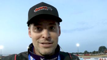 Kyle Cummins Reacts After Scoring 7th USAC Sprint Win Of Year At Millstream