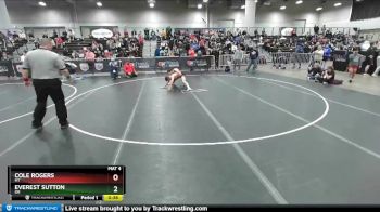 113 lbs Cons. Round 4 - Everest Sutton, OR vs Cole Rogers, MT