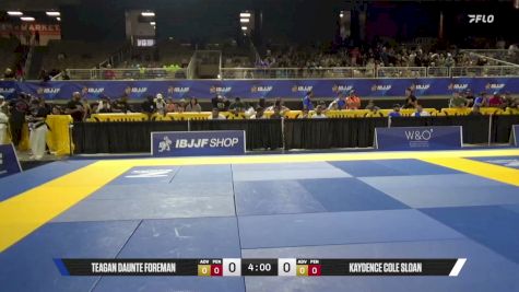 Kaydence Cole Sloan vs Teagan Daunte Foreman 2026 Pan Kids Jiu-Jitsu IBJJF Championship
