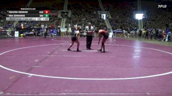 1-5A 165 3rd Place Match - Heaven Henson, Cleburne County vs Mia Edwards, Elberta HS