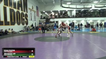 149 lbs Cons. Round 3 - Brandon Lee, Ohio Northern vs Ryan Foster, Ohio Northern