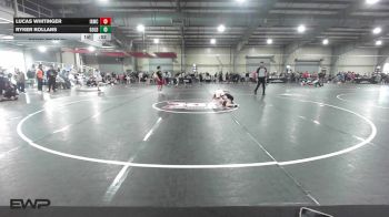 83 lbs Consi Of 16 #1 - Lucas Whitinger, Immortal Athletics WC vs Ryker Rollans, GOLDRUSH Academy
