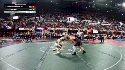 A - 150 lbs Quarterfinal - Gresyn Hostetler, Dawson County vs Cale Nedens, Hardin