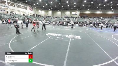 123 lbs Final - Kane Diaz, Outlaws WC vs Cooper Carling, Sierra Sabers