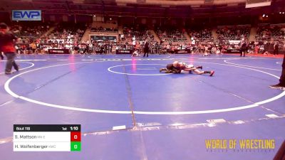 58 lbs Quarterfinal - Spencer Mattson, MN Elite vs Hagan Wolfenberger, Keystone Wrestling Club