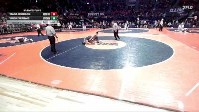 2A 150 lbs Cons. Semi - Dana Wickson, Rockford (East) vs Knox Verbais, Bethalto (Civic Memorial)