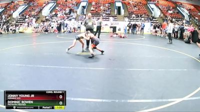 75 lbs Cons. Round 1 - Jonny Young Jr, Midwest RTC vs Dominic Bowen, Michigan Premier