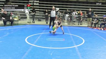 45 lbs Semifinal - Seraphina Palmer, Belvidere Braves vs Mckenna King, Audubon