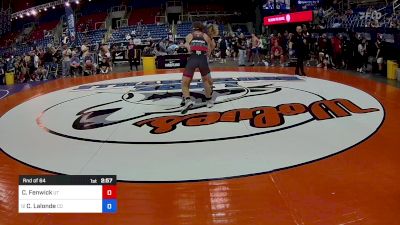 138 lbs Rnd Of 64 - Cole Fenwick, UT vs Chris Lalonde, CO