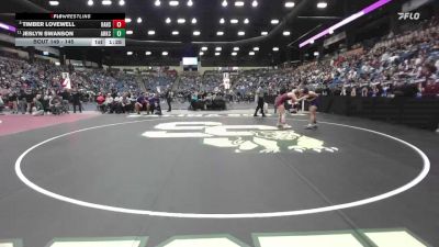 145 lbs Quarterfinal - Timber Lovewell, Hays Hs vs Jeslyn Swanson, Arkansas City Hs