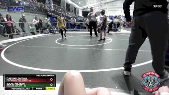 88 lbs Placement (4 Team) - Isaac Milhon, Missouri Outlaws vs Calvin Loveall, East Kansas Eagles Red