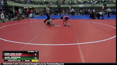 70 lbs Round 2 - Sadie Yang-Elson, Summit Wrestling Academy vs Hazel Anderson, West Salem Bangor