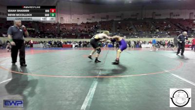 200 lbs Consolation - Izaiah Shadden, Bristow vs Devin McColloch, Sand Springs Jr High