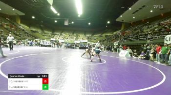 152 lbs Quarterfinal - Christian Herrera, Bakersfield vs Lewis Saldivar, Bullard