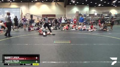 100 lbs Finals (8 Team) - Barrett Speck, American Gladiators-Thunder vs Maddox Fields, Untouchables Purple