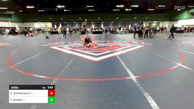 106 lbs Consi Of 64 #2 - Dakota Santamaria, PA vs Tyler Sweet, CA