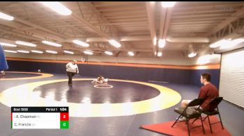 127 lbs Cons. Semi - Aspen Chapman, Bruin Wrestling Club vs Cameron Francis, Southern Idaho Training Center