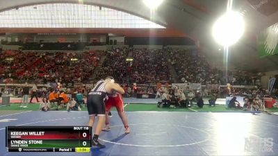 3A 285 lbs Champ. Round 1 - Keegan Willet, Weiser vs Lynden Stone, Snake River