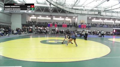132 lbs Consi Of 8 #1 - Hanna Ahmetovic, Wethersfield High School vs Danerys Mosquea, Platt