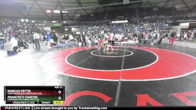 67 lbs 3rd Place Match - Francisco Chacon, Toppenish USA Wrestling Club vs Marcus Pettis, Team Aggression Wrestling Club