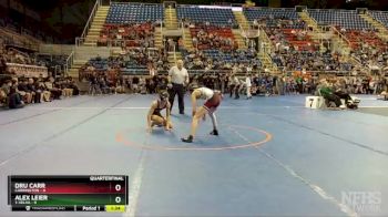 114 lbs Quarterfinal - Alex Leier, 1-Velva vs Dru Carr, Carrington