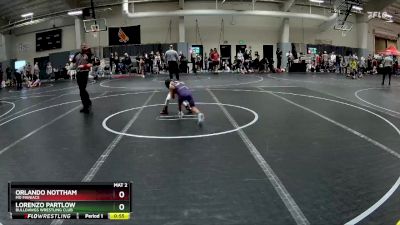 45 lbs 3rd Place Match - Orlando Nottham, MD Maniacs vs Lorenzo Partlow, BullDawgs Wrestling Club