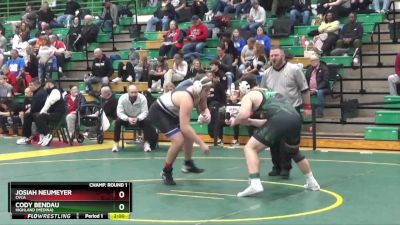 215 lbs Champ. Round 1 - Josiah Neumeyer, Cvca vs Cody Bendau, Highland (medina)