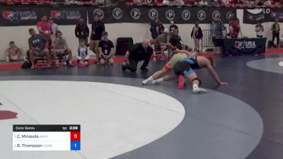 86 kg Cons Semis - Connor Mirasola, Askren Wrestling Academy vs Brayden Thompson, Cowboy RTC