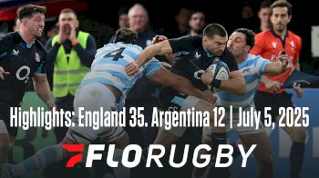 Argentina vs. England Rugby Highlights