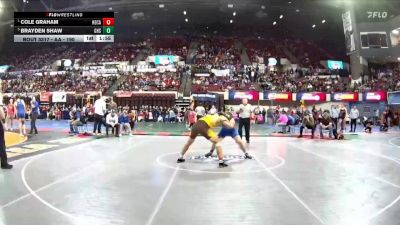 AA - 190 lbs Semifinal - Cole Graham, Helena Capital vs Brayden Shaw, Gallatin (Bozeman)