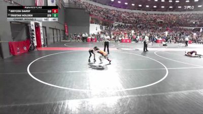 48 lbs Champ. Round 2 - Brycen Darst, Hartford vs Tristan Holden, Delavan-Darien Youth Wrestling