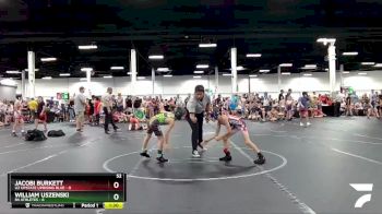 52 lbs Round 6 (8 Team) - Jacobi Burkett, U2 Upstate Uprising Blue vs William Uszenski, 84 Athletes