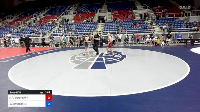 120 lbs Rnd Of 64 - Anthony Zuranski, IN vs Jack Simpson, CO