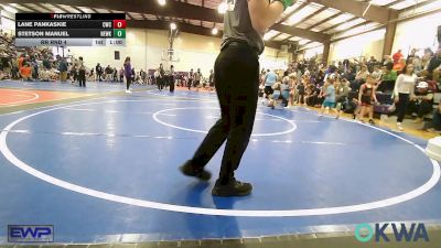 46 lbs Rr Rnd 4 - Lane Pankaskie, Claremore Wrestling Club vs Stetson Manuel, Newkirk Takedown Club