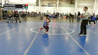52 lbs Consi Of 8 #1 - Thomas Sudnick, West Side vs Jacob Ouellette, Maine Trappers WC