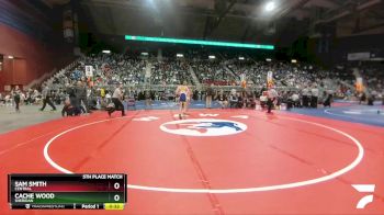 4A-106 lbs 5th Place Match - Cache Wood, Sheridan vs Sam Smith, Central