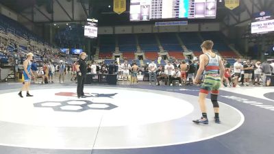 132 lbs 5th Place Match - Isaac Weber, Wisconsin vs Gunner Knudsen, Utah