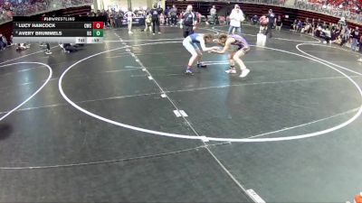 89 lbs Cons. Round 1 - Lucy Hancock, Concordia Wrestling Club vs Avery Brummels, Battle Creek