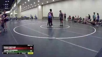 220 lbs Round 4 (10 Team) - James Scharrer, Ohio Titan Red vs Evan Fortune, Cowboy Infinity