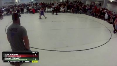21 lbs Cons. Semi - Khylar Stewart, Midwest Destroyers Wrestling Club vs Jaxxon Marks, Hitchcock County Falcons