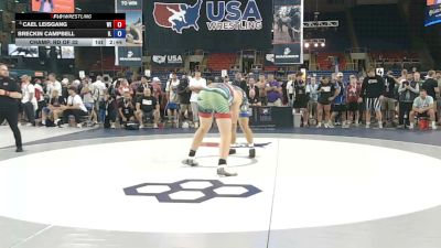 285 lbs Champ. Rd Of 32 - Cael Leisgang, Wisconsin vs Breckin Campbell, Illinois