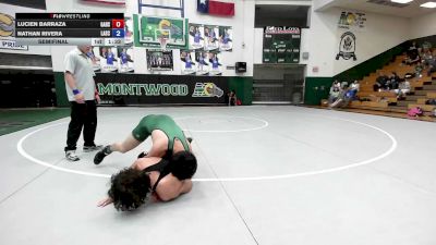 150 lbs Semifinal - Nathan Rivera, Montwood High School Wrestling vs Lucien Barraza, Montwood High School Wrestling