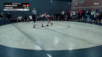 93 lbs Cons. Round 2 - Deion Dias, Shootbox Rigby vs Stradin Phillips, Kimberly Bulldog Wrestling Club