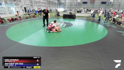 160 lbs Placement Matches (8 Team) - Cole Stangle, New Jersey vs Matthew Van Sice, Team Virginia