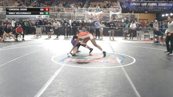 155 lbs 3rd Place Match - Christal Desir, Forest Hill vs Emily McCormack, Windermere