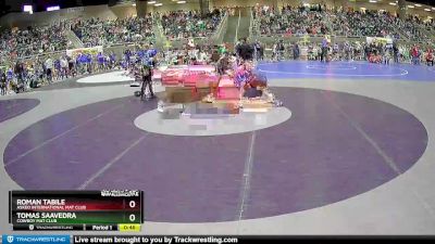 250 lbs Quarterfinal - Tomas Saavedra, Cowboy Mat Club vs Roman Tabile, Askeo International Mat Club